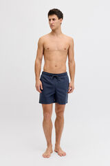 Jack & Jones Ba&ntilde;ador b&aacute;sico liso logo bordado azul