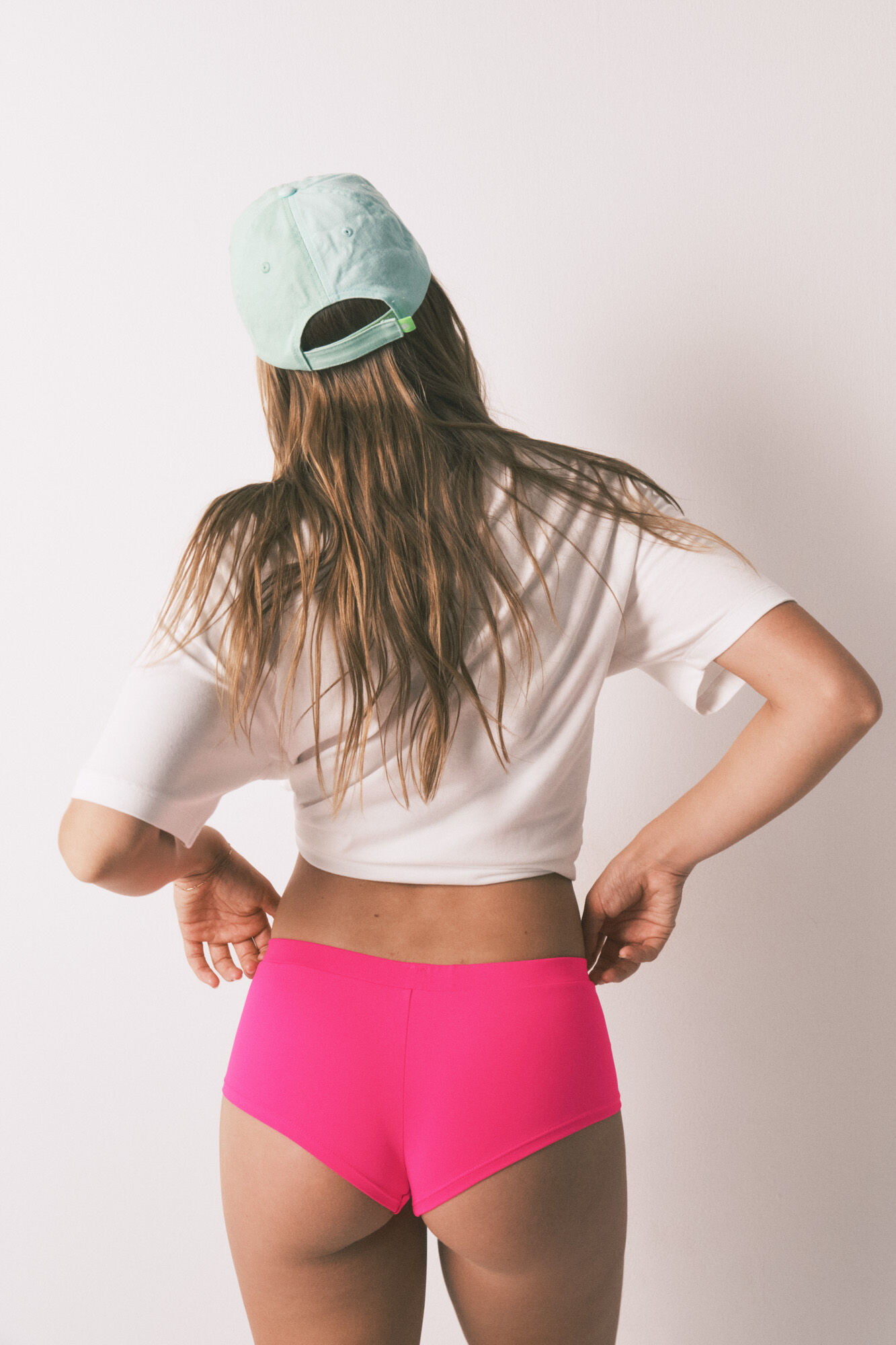 HI&BYE Braga bikini boxer rosa