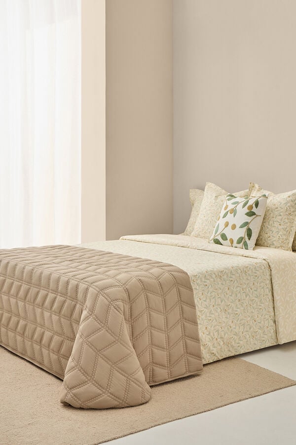 Textura Funda n&oacute;rdica estampada reversible blanco