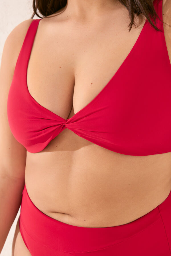 Women'secret Top bikini halter capacidad rojo rojo