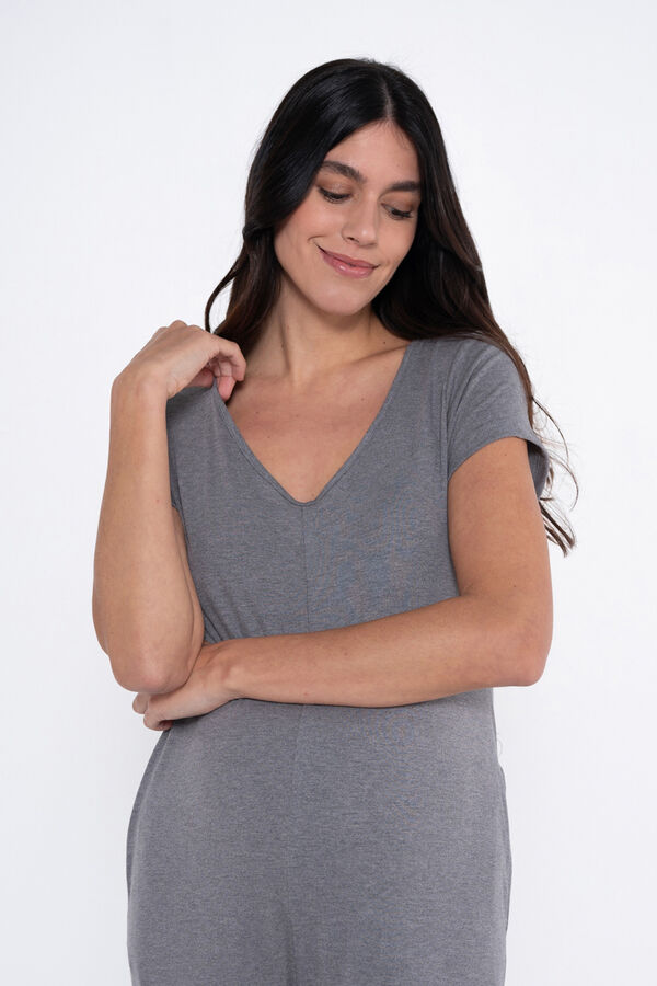 Ohma! Macacão pré-mamã cinzento