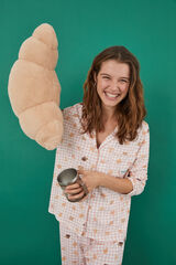 Women'secret Pijama camiseiro 100% algod&atilde;o Manolo Bakes rosa