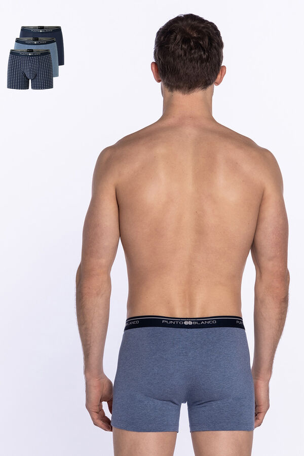 Punto Blanco Pack de 3 boxers algod&oacute;n estampado