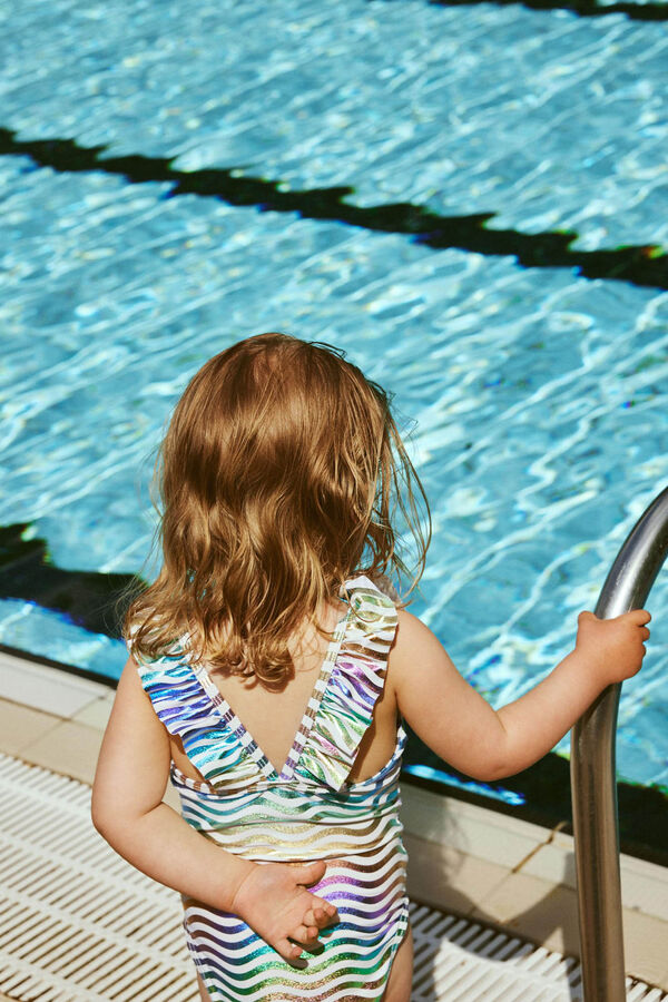 Name it Ba&ntilde;ador ni&ntilde;a estampado multicolor azul