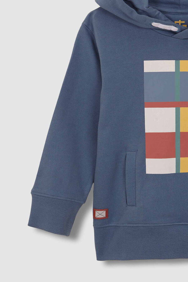 Gocco Sudadera Gr&aacute;fico Geom&eacute;trico Gris kaki