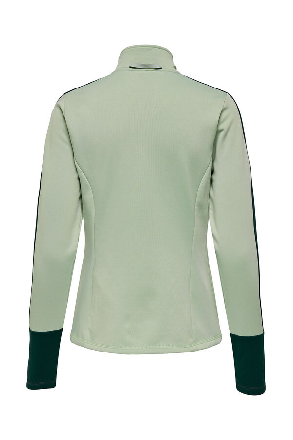 Only Play Chaqueta t&eacute;cnica pu&ntilde;os con abertura turquesa
