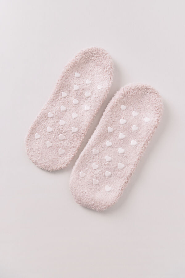 Women'secret Meias slip-on de meias rosa rosa