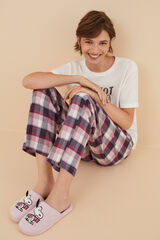 Women'secret Zapatillas casa Snoopy rosa rosa