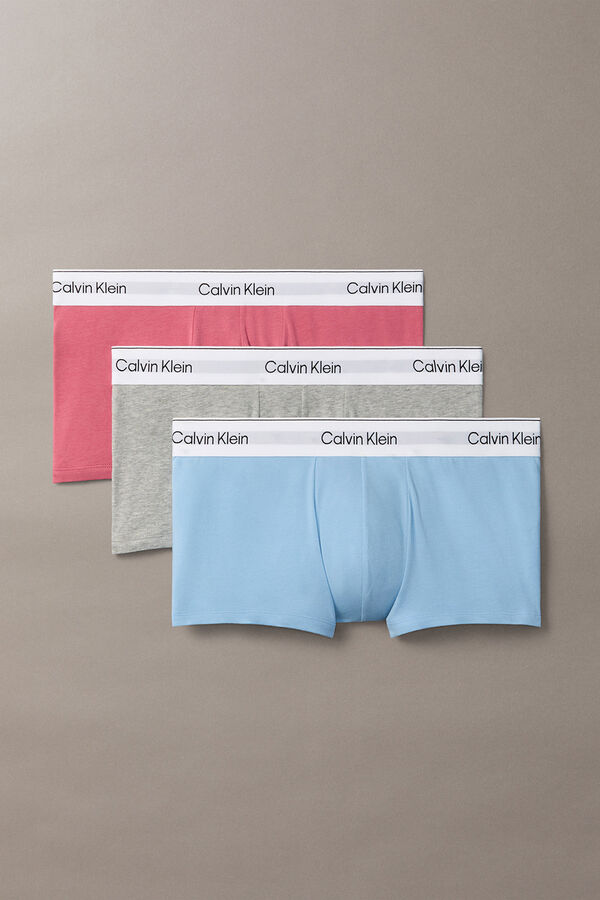 Calvin Klein Pack 3 b&oacute;xers tiro bajo rosa