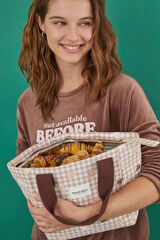 Women'secret Bolsa porta alimentos Manolo Bakes marr&oacute;n