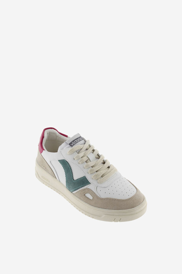 Victoria Sapatilhas Seul efeito pele e croute rosa