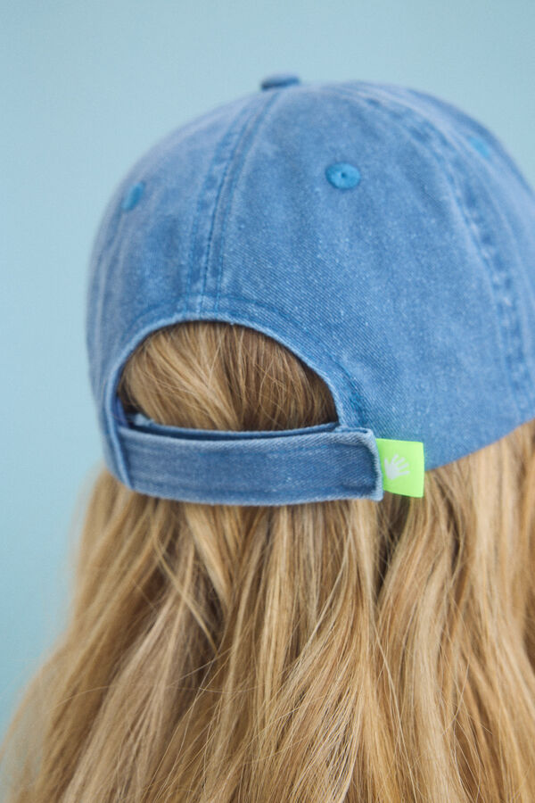 HI&BYE Gorra algod&oacute;n ajustable azul azul