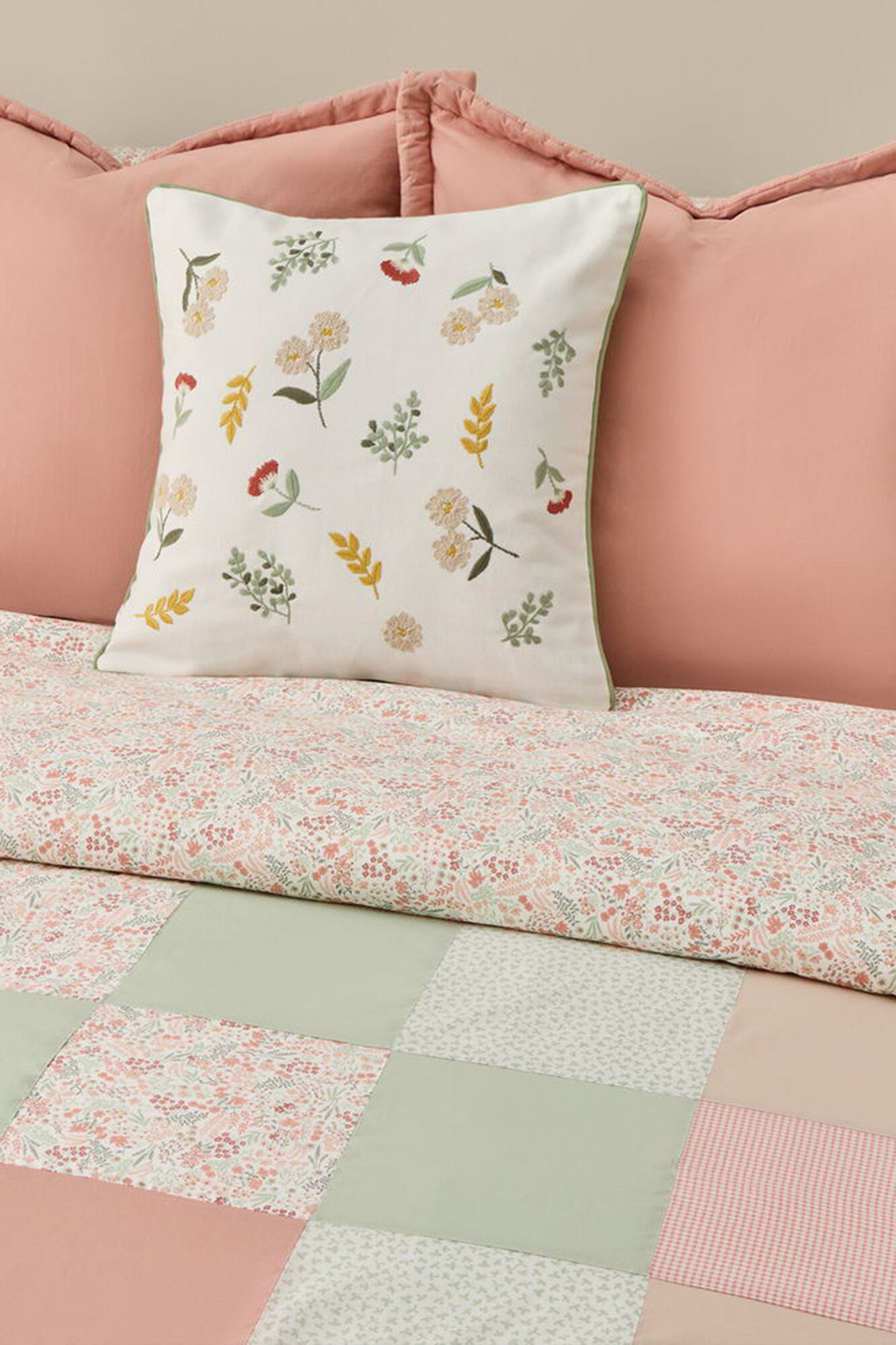 Textura Funda n&oacute;rdica algod&oacute;n patchwork