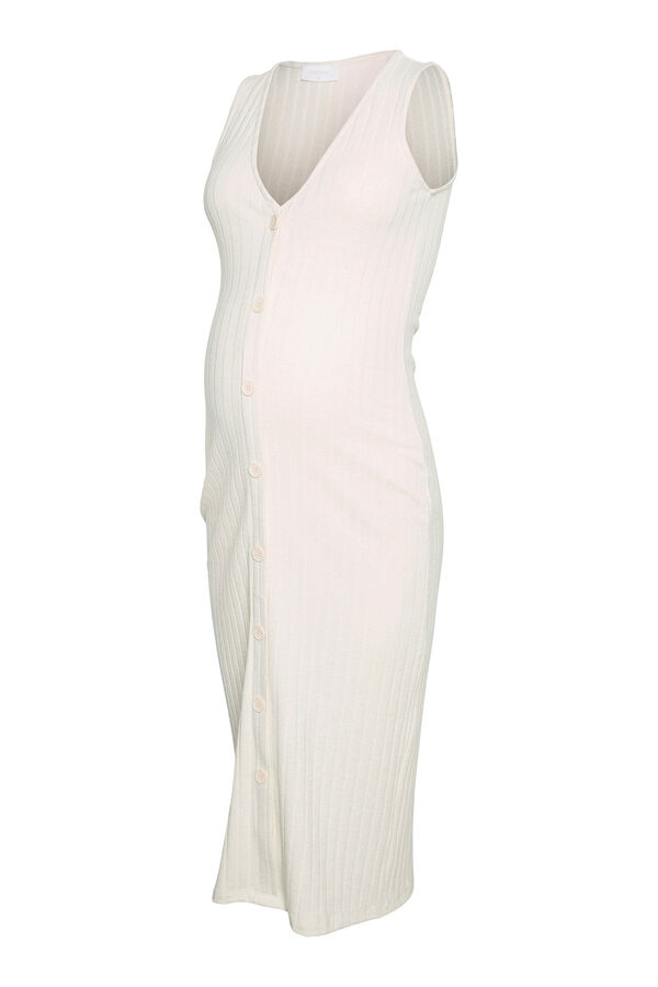Mamalicious Vestido midi sin mangas maternity y lactancia  gris