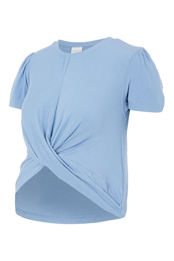 Womensecret Camiseta cropped maternity  azul