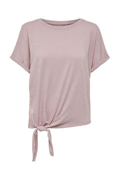 Womensecret Camiseta manga corta nudo morado/lila