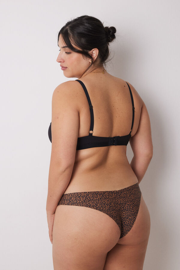 Women'secret Pack 3 bragas brasile&ntilde;as microfibra leopardo kaki