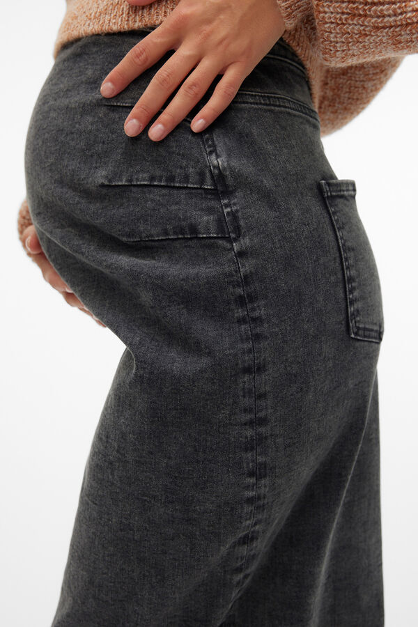 Mamalicious Saia jeans longa maternity  cinzento