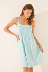 Women'secret Vestido curto verde verde