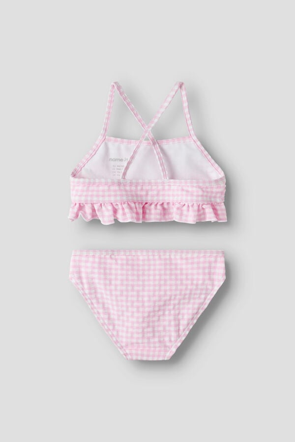 Name it Biqu&iacute;ni de menina aos quadrados rosa
