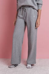 HI&BYE Pantal&oacute;n largo flare felpa gris gris