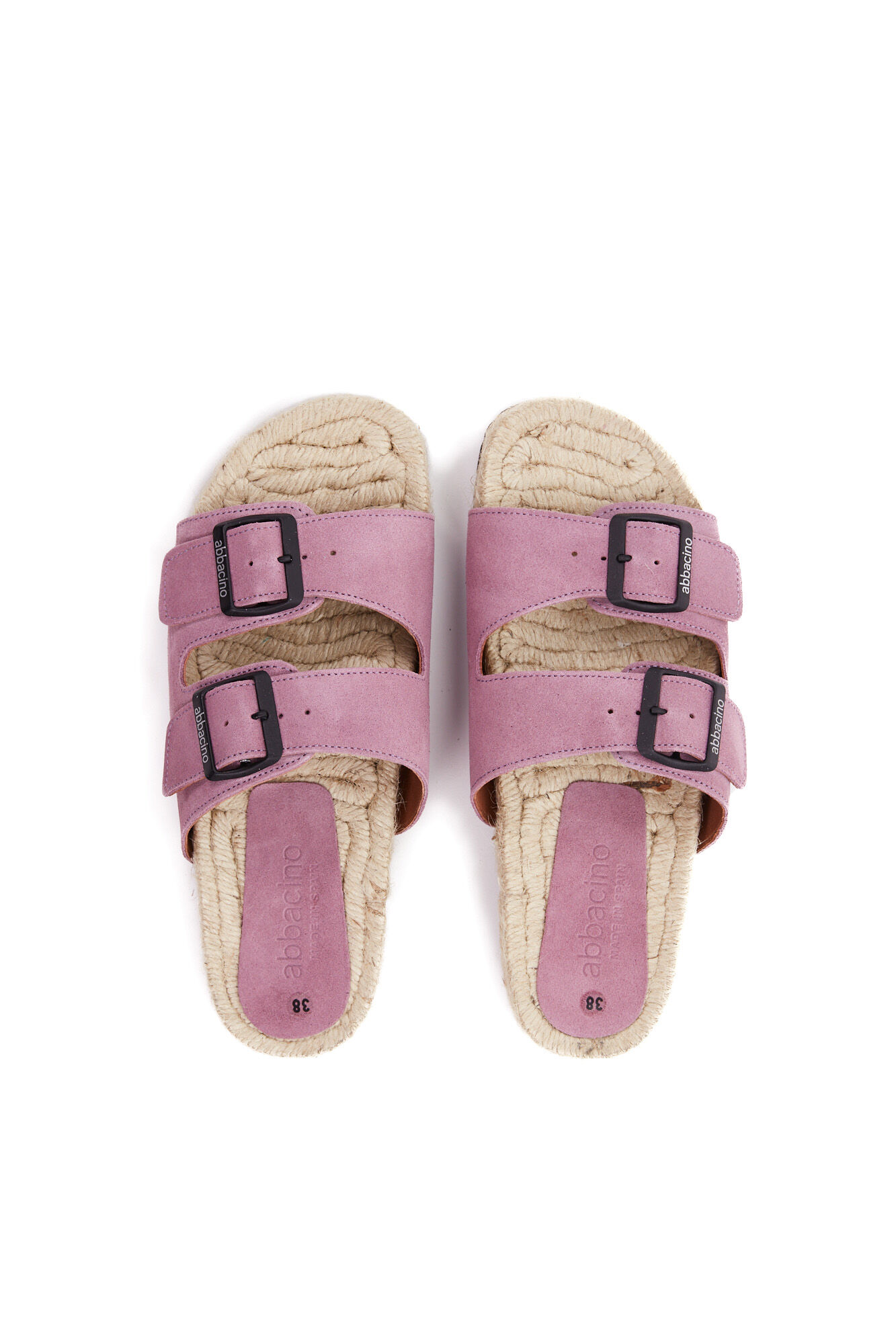 Abbacino Sandalia plana de mujer de esparto