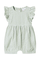 Name it Mono 100% algod&oacute;n de cuadros vicky turquesa