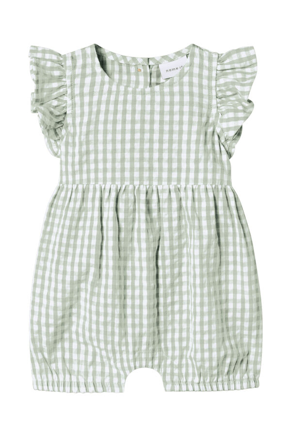 Name it Mono 100% algod&oacute;n de cuadros vicky turquesa