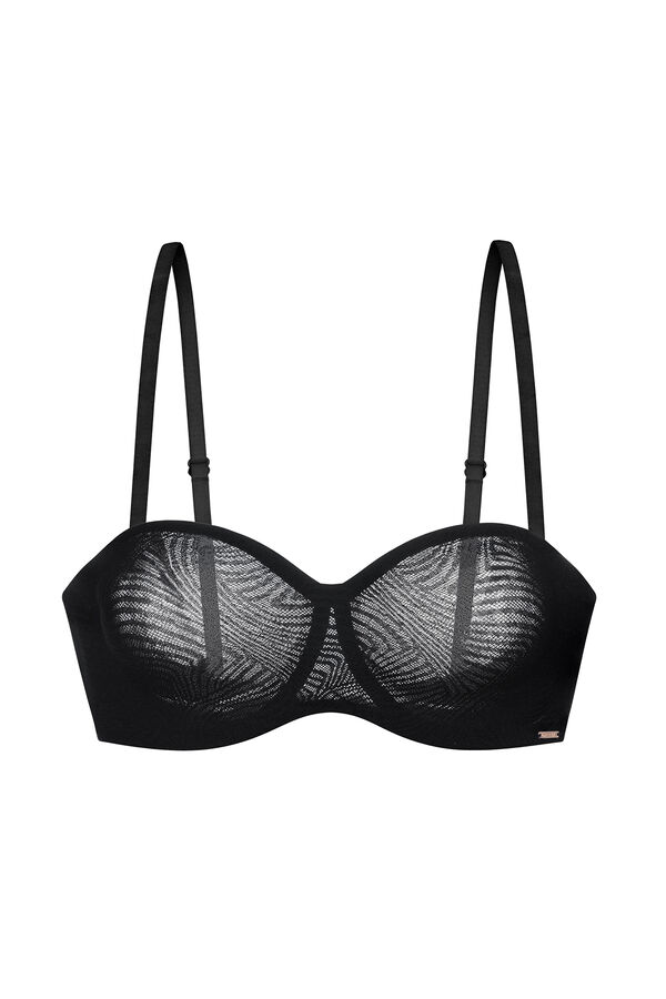 Dorina Suti&atilde; de renda sem aro preto