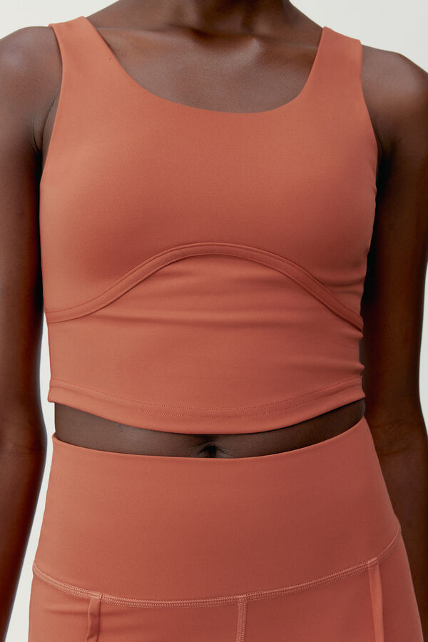 Born Living Yoga Sayani sports top vermelho