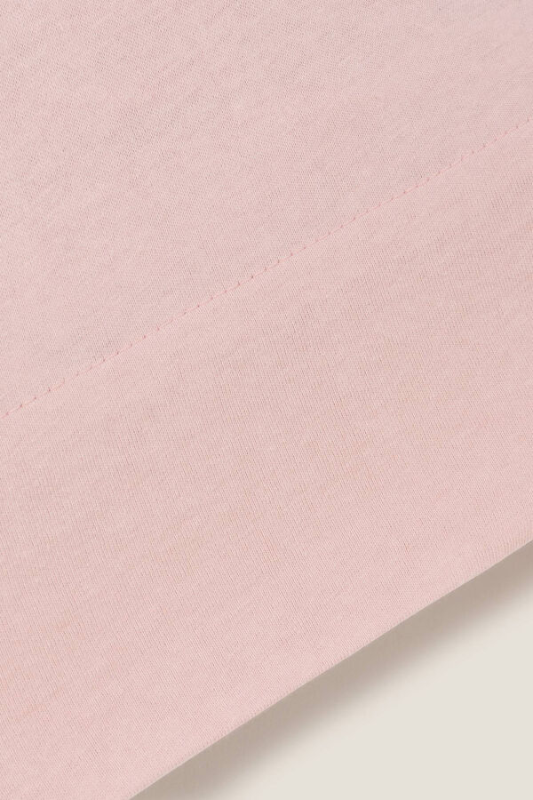 Textura Capa almofada malha algodão rosa