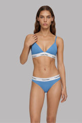 Calvin Klein Soutien triangular logo azul