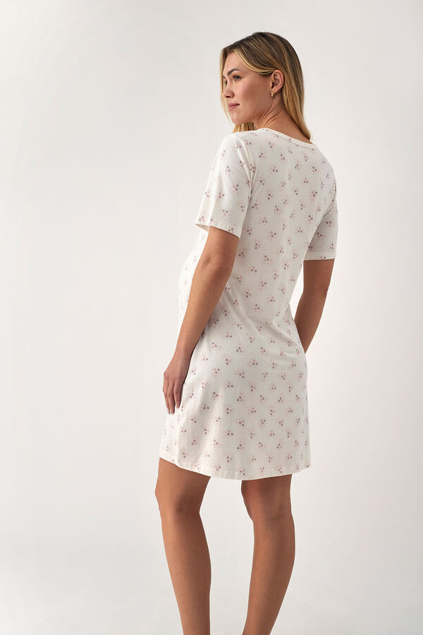 Promise Camisa de maternidade de manga curta branco