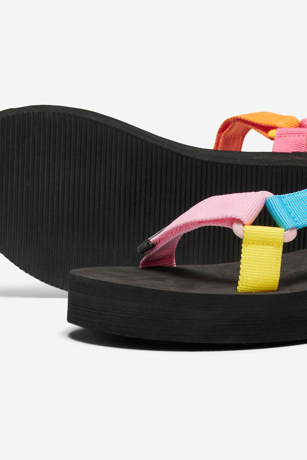 Only Sandalias velcro mujer fucsia
