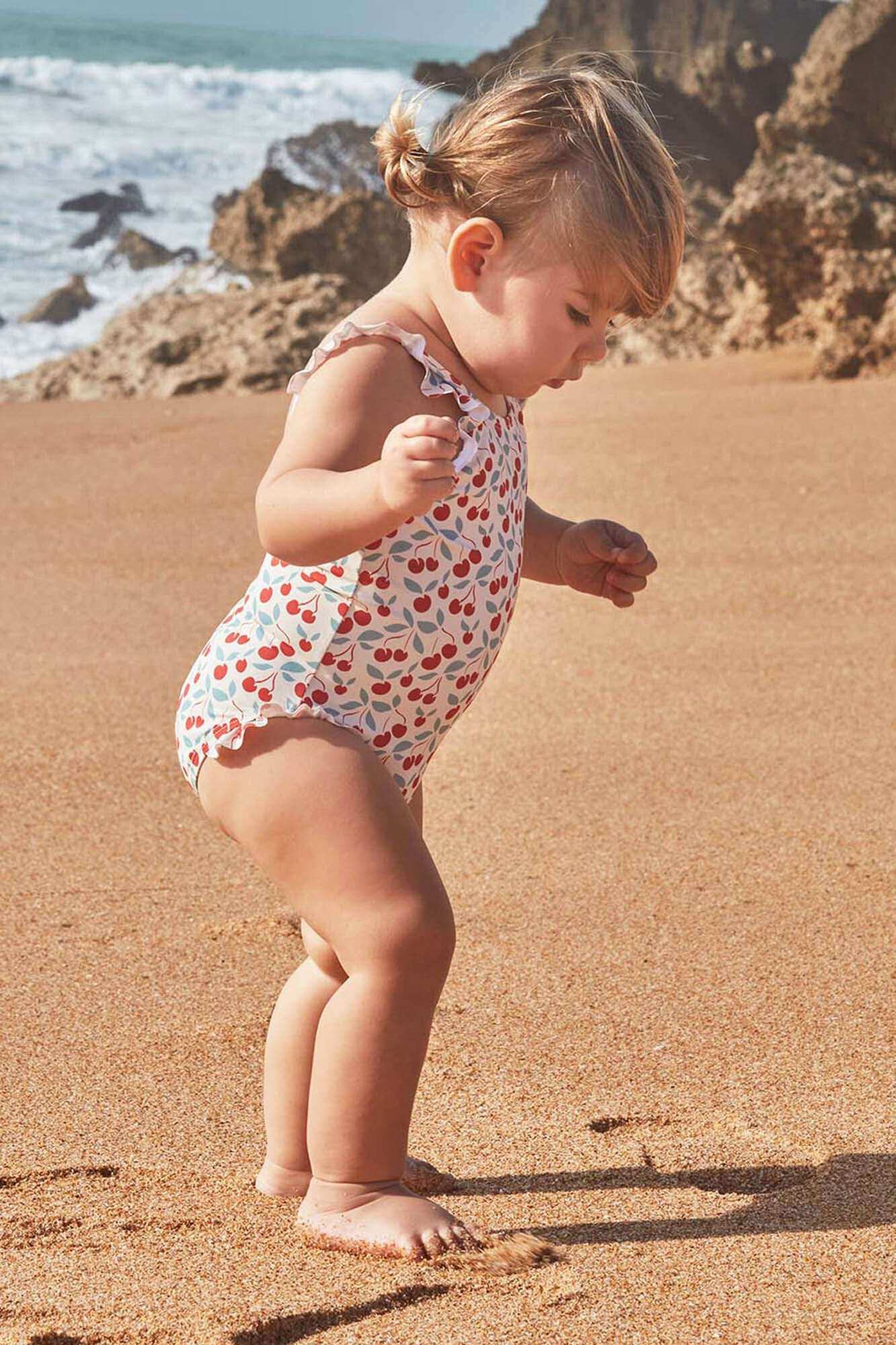 Gocco Mai&ocirc; branco com estampado de cereja