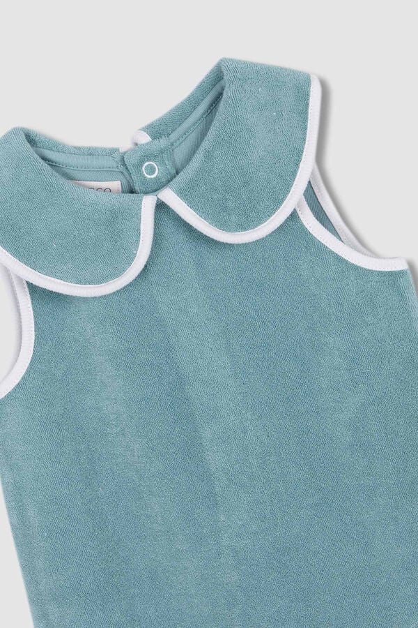 Gocco Babygro de terry verde bege