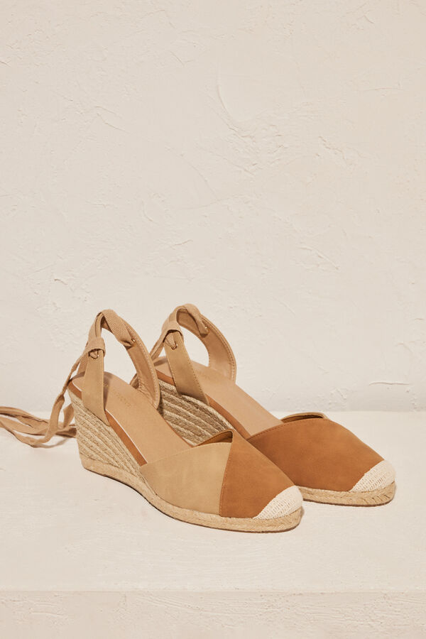 Women'secret Cunhas esparto castanho cru