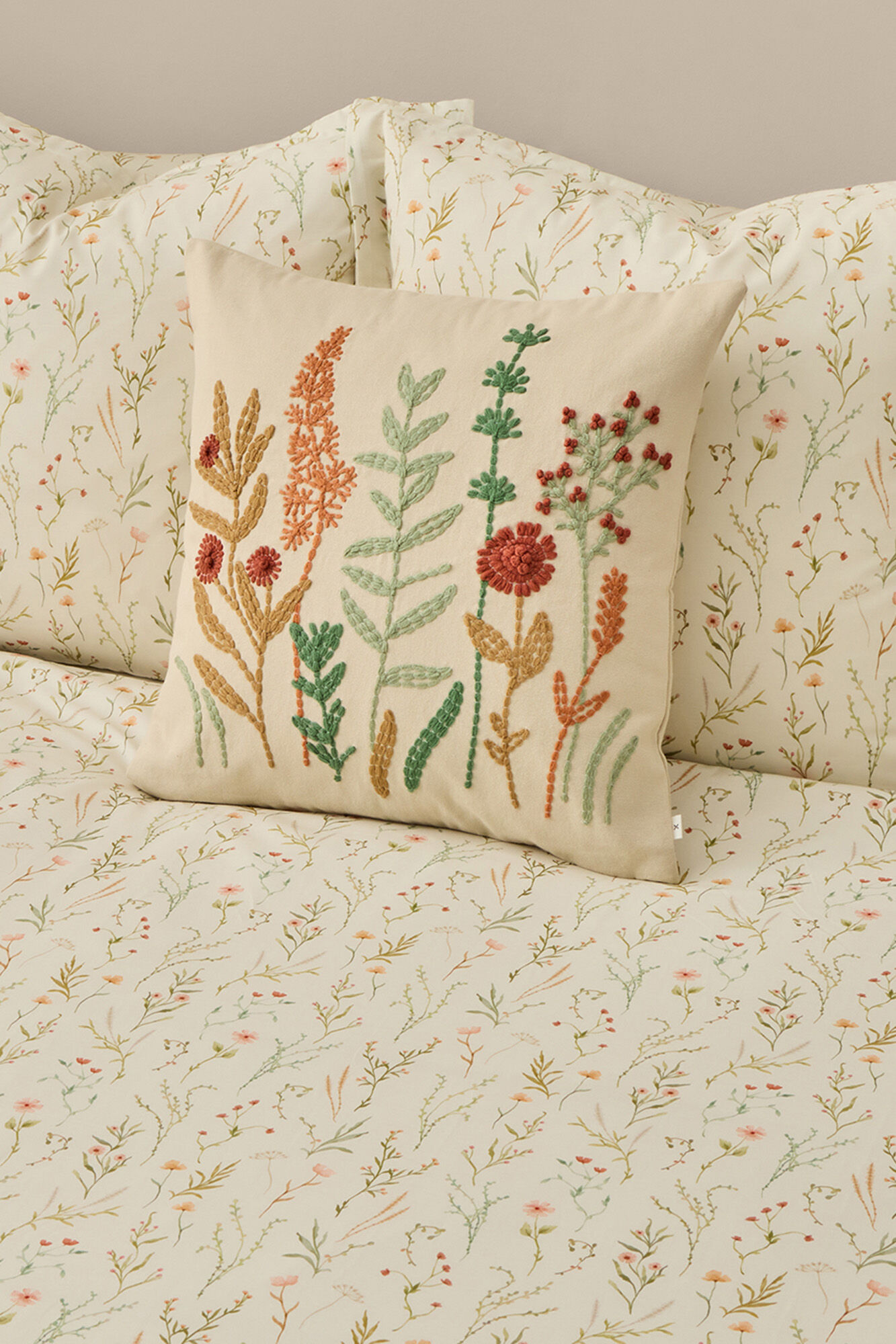 Textura Funda n&oacute;rdica de sat&eacute;n estampada