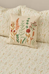 Textura Capa de edredom de cetim estampada branco