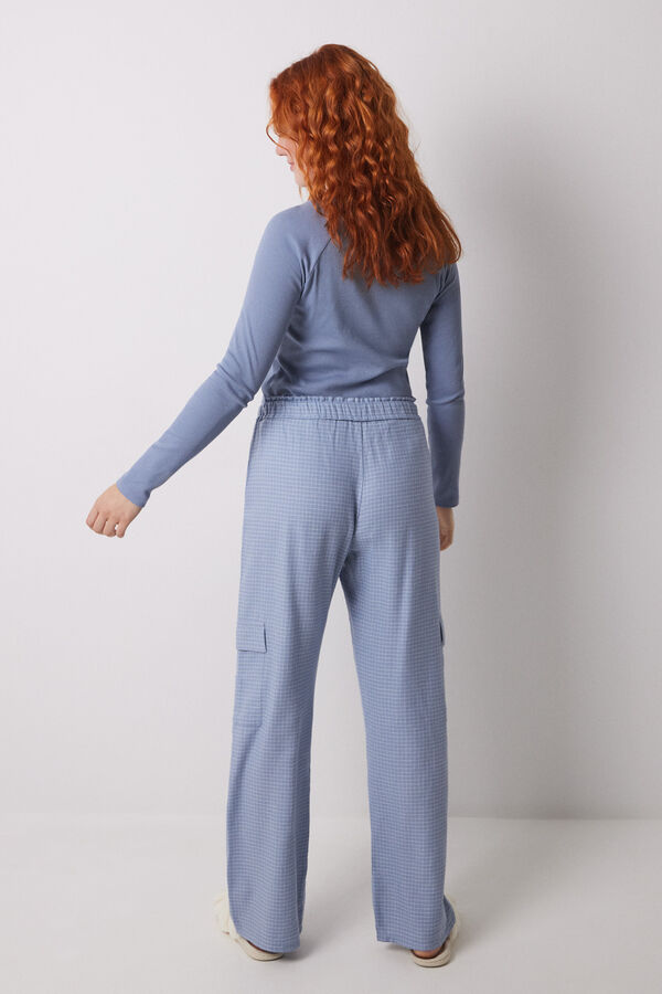 Women'secret Cal&ccedil;a cargo longa estampado azul