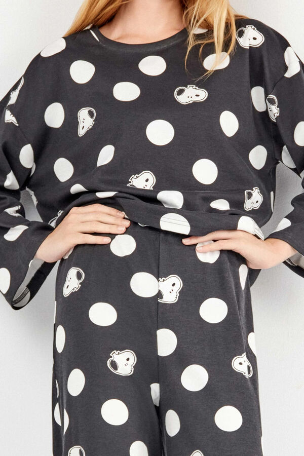 Gisela Conjunto pijama maxitopos Snoopy blanco