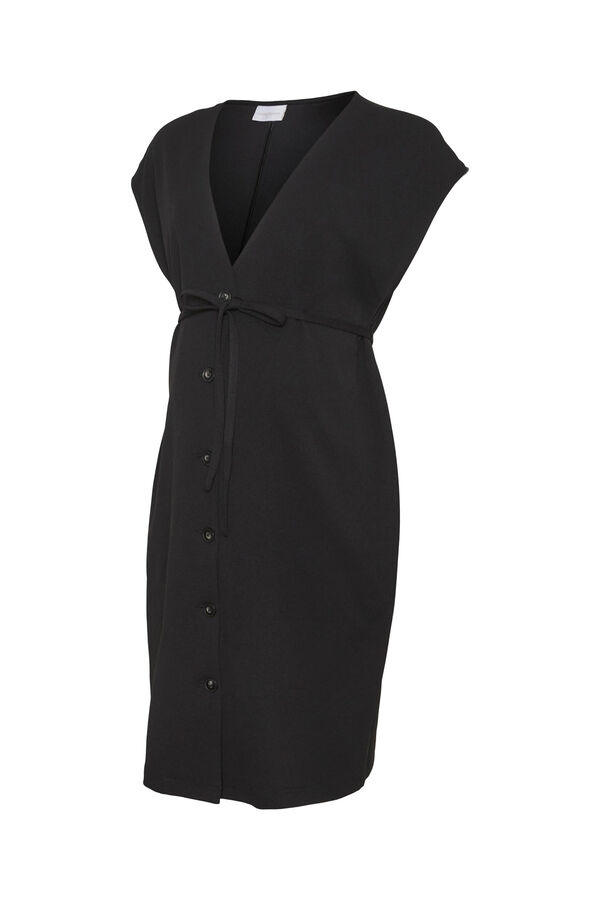 Mamalicious Vestido curto estilo blazer maternity  preto