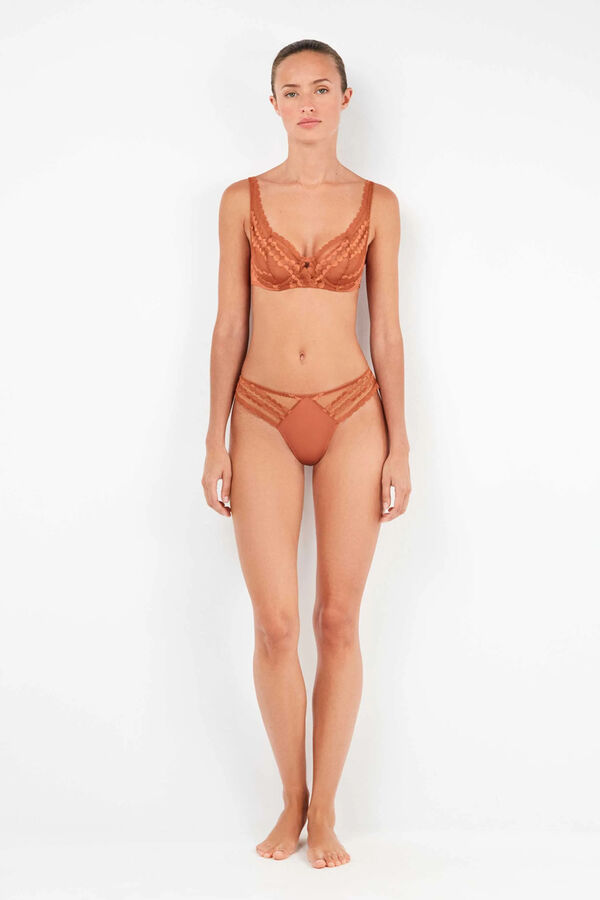 Gisela Soutien balconette sem enchimento estampado