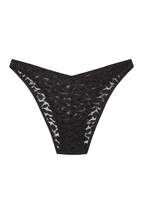 Women'secret Braga encaje negra negro