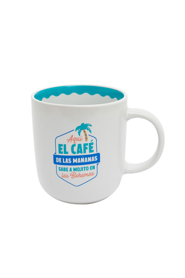 Womensecret Taza - Aquí el café de las mañanas sabe a mojito en las Bahamas estampado