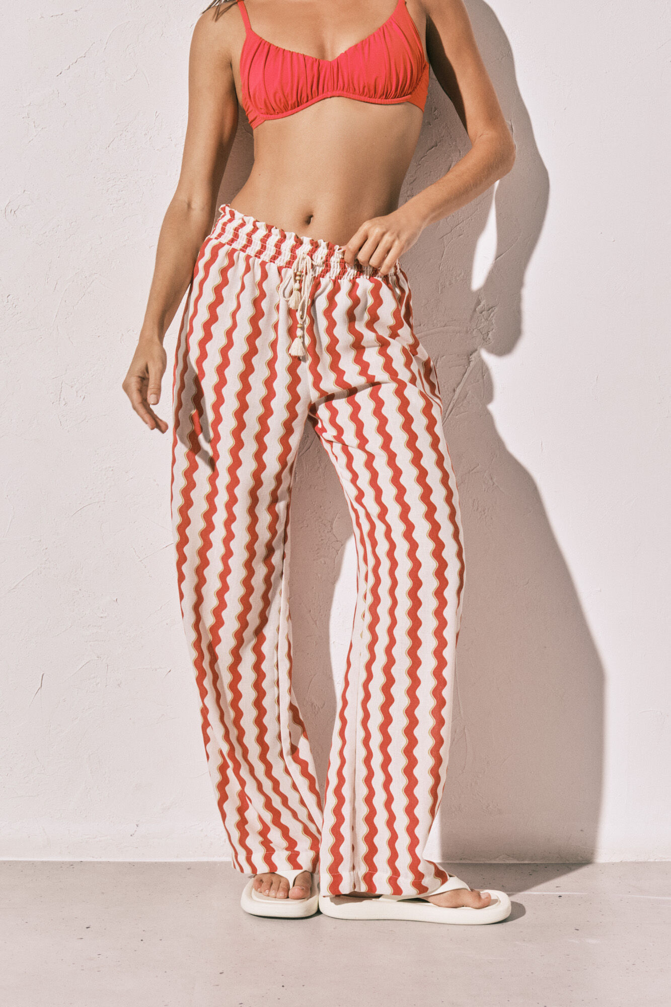 Women'secret Cal&ccedil;a comprida estampada com textura