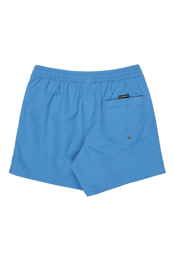 Quiksilver Ba&ntilde;ador liso logo lateral azul