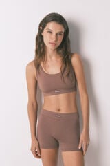 Women'secret Cal&ccedil;a marrom sem costura  cru