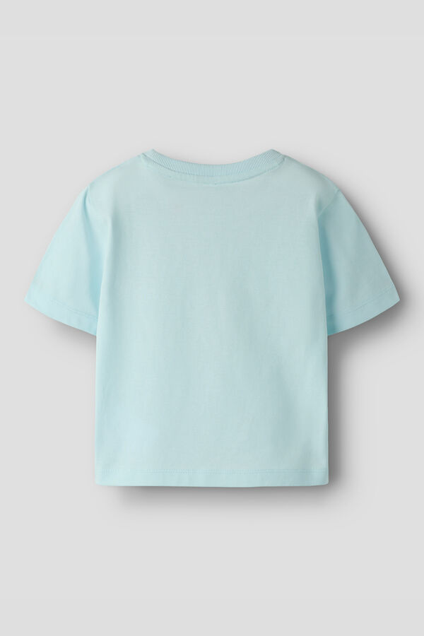 Name it T-shirt manga curta para menina azul