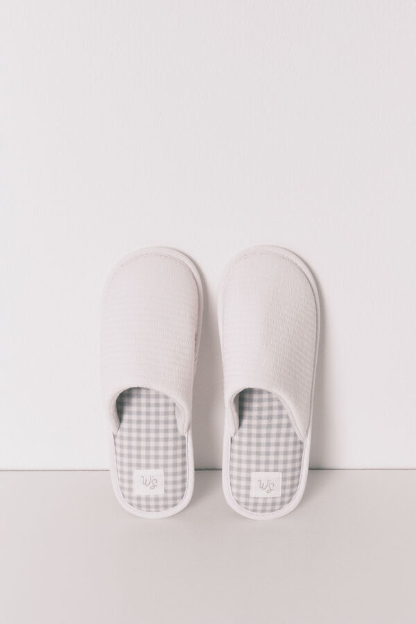 Women'secret Chinelos de quarto cinza fechado "maternity" cinzento